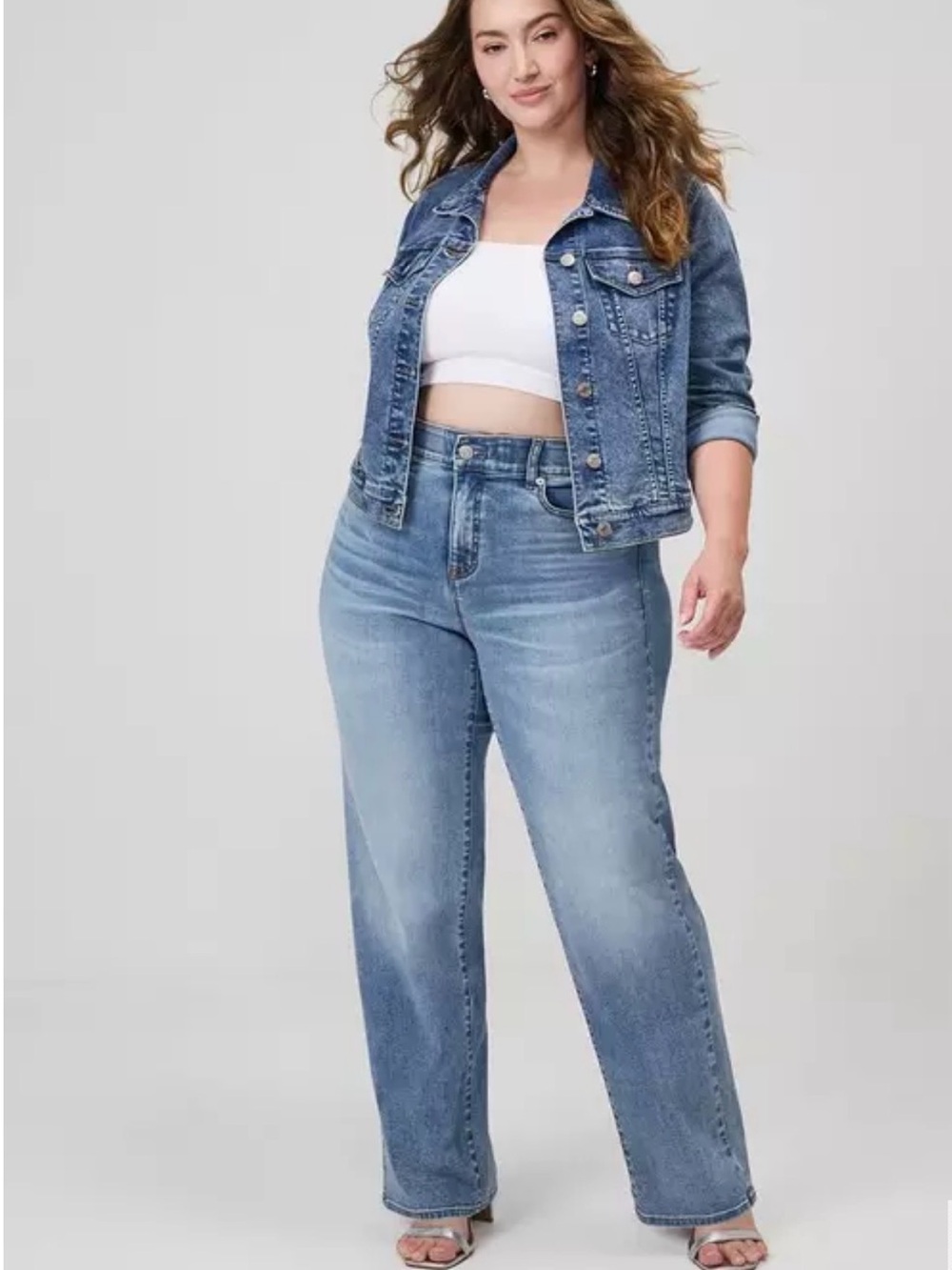 torrid Light Blue Wide Leg Flare Jeans
